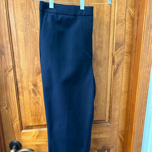 NWT Ann Taylor Navy Blue Dress Pants or Suit Pants in Stretch Cotton - Picture 1 of 7